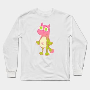 Big Hand Cat Long Sleeve T-Shirt